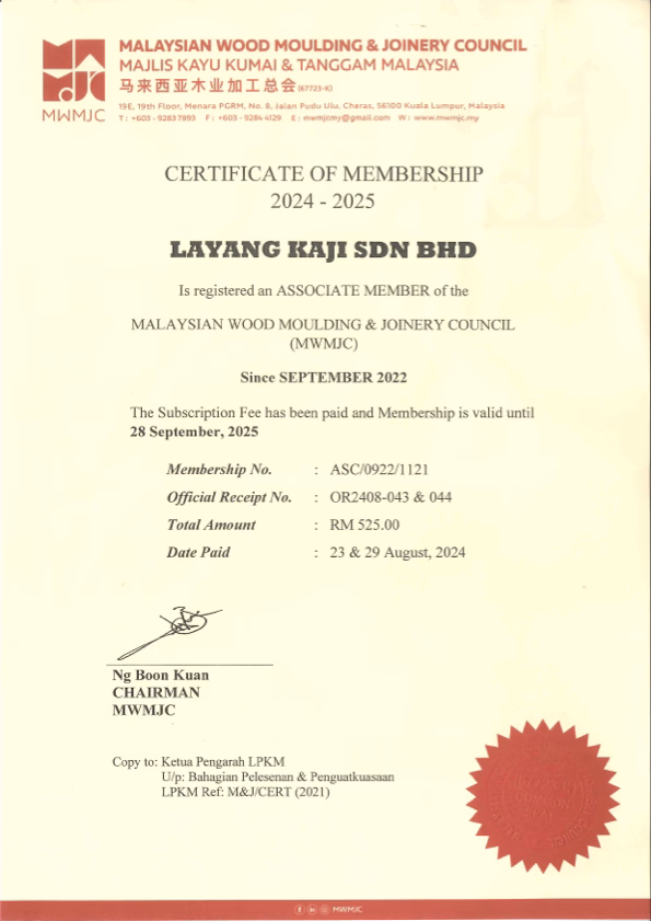 MWMJC Certificate